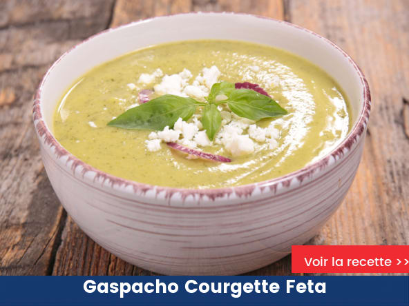 Gaspacho Courgette Feta